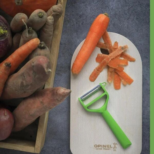 Opinel T-Duo Polimer Saplı Meyve-Sebze Soyacağı YEŞİL