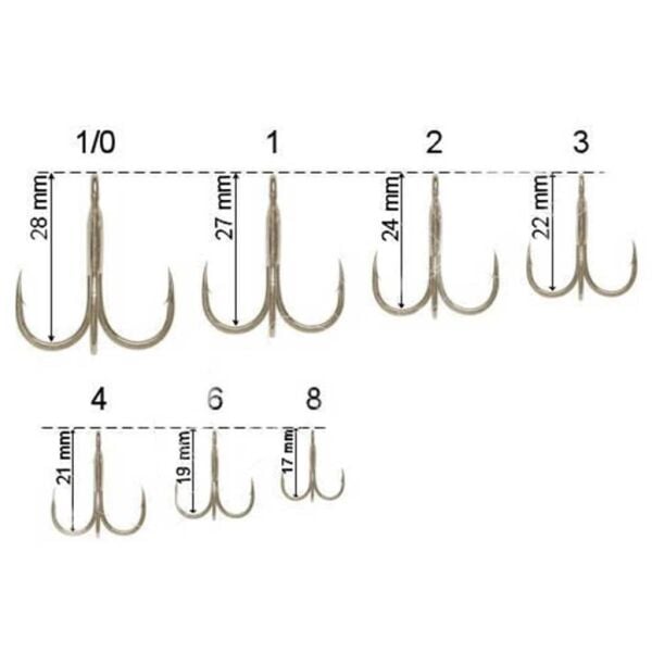 Decoy Y-S21 Standart Treble Üçlü 6P Olta İğnesi NO:3