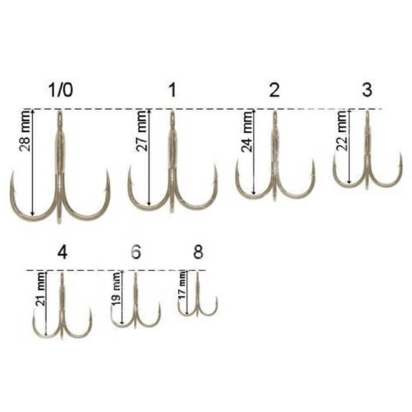 Decoy Y-S21 Standart Treble Üçlü 6P Olta İğnesi