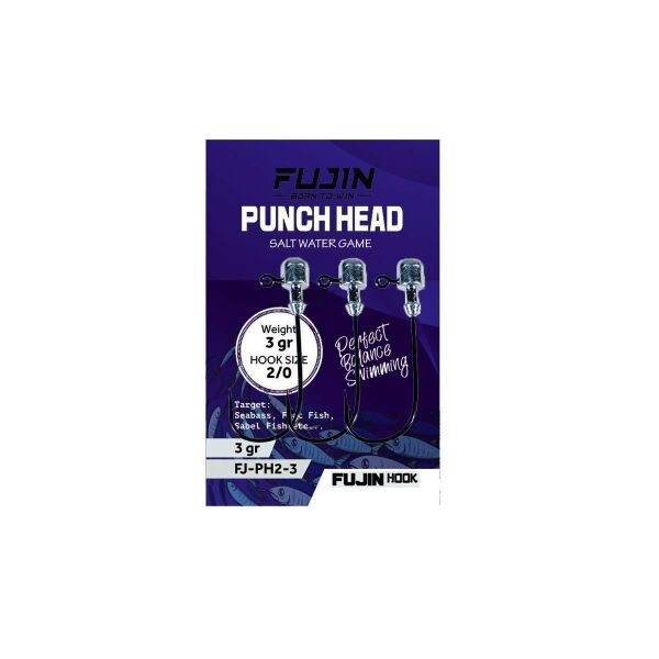 Fujin Punch Head Jig Head No: 2/0 5 Gr