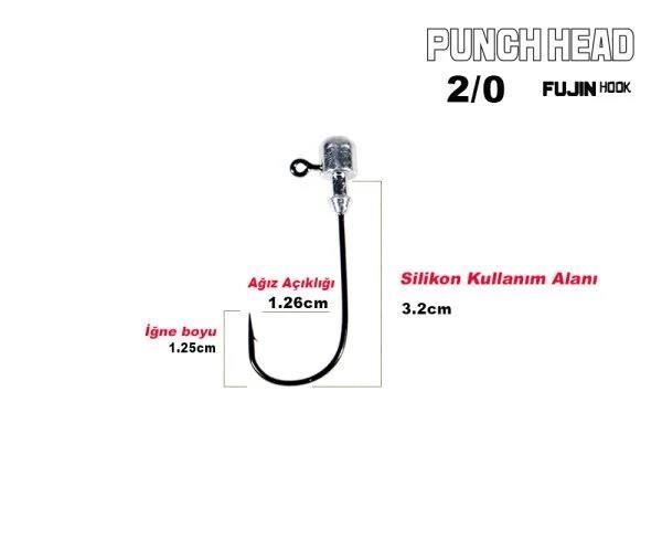 Fujin Punch Head Jig Head No: 2/0 5 Gr