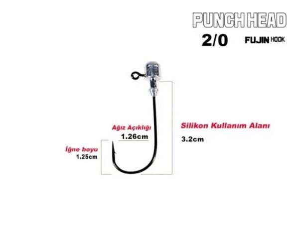 Fujin Punch Head Jig Head No: 2/0 5 Gr