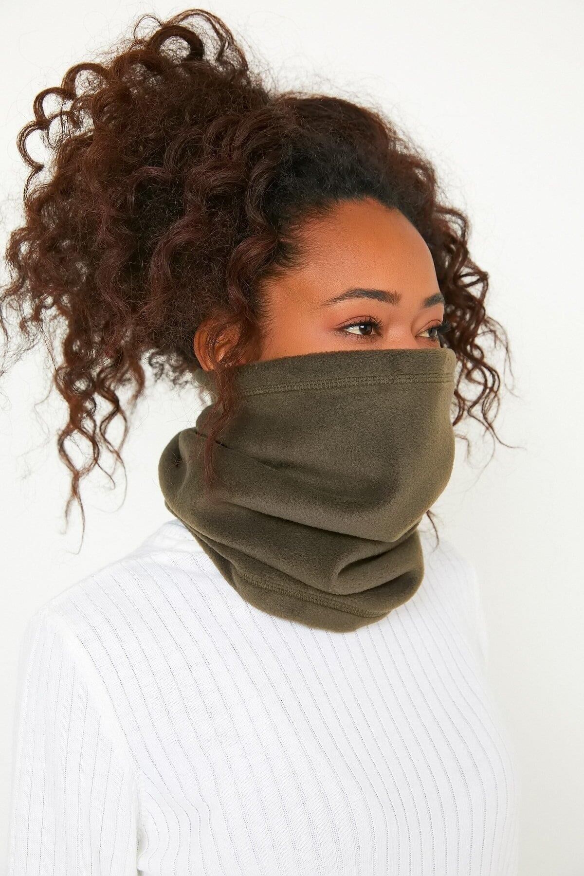 North Trace Chester Kadın Polar Boyunluk HAKİ