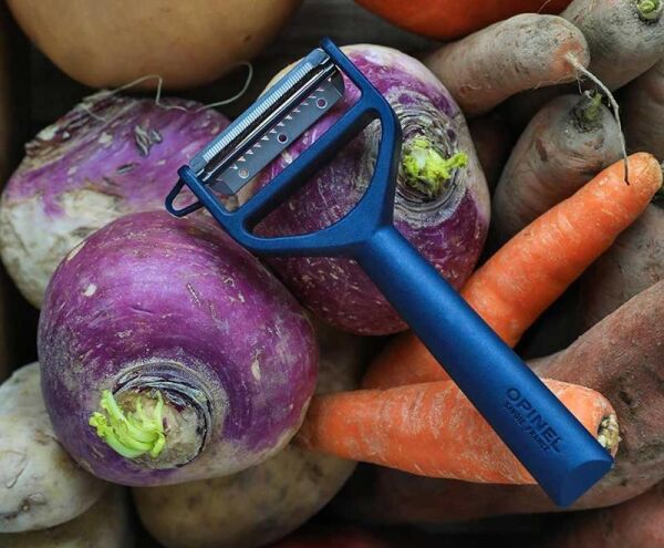 Opinel T-Duo Polimer Saplı Meyve-Sebze Soyacağı LACİVERT