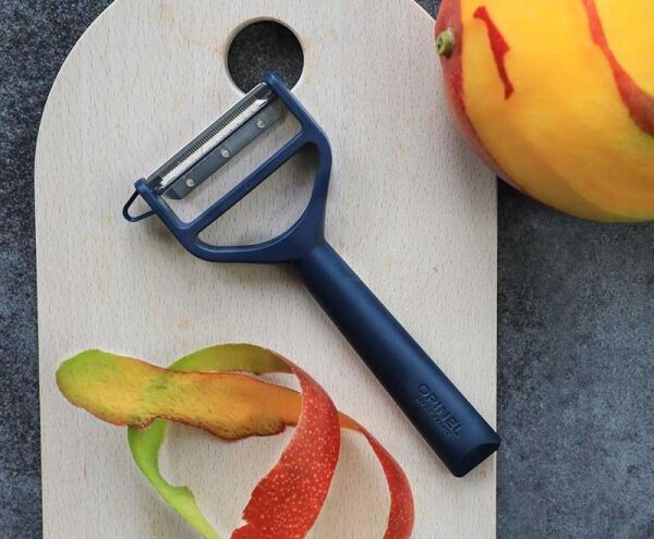 Opinel T-Duo Polimer Saplı Meyve-Sebze Soyacağı LACİVERT