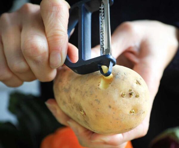 Opinel T-Duo Polimer Saplı Meyve-Sebze Soyacağı LACİVERT