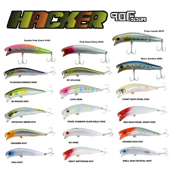 Fujin Hacker 90 mm 13.7 gr SSR Floating Maket Balık