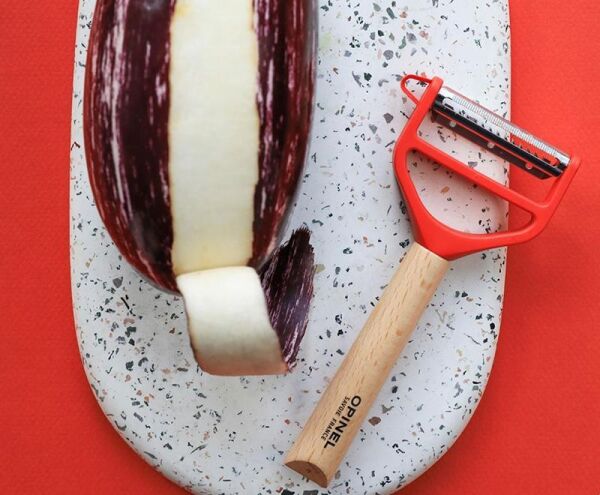 Opinel T-Duo Ahşap Saplı Meyve-Sebze Soyacağı KIRMIZI