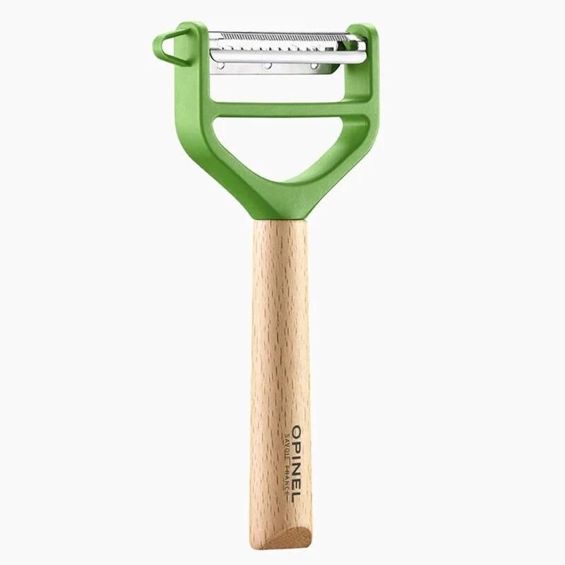 Opinel T-Duo Ahşap Saplı Meyve-Sebze Soyacağı YEŞİL