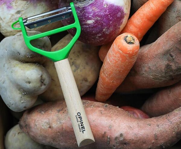 Opinel T-Duo Ahşap Saplı Meyve-Sebze Soyacağı YEŞİL