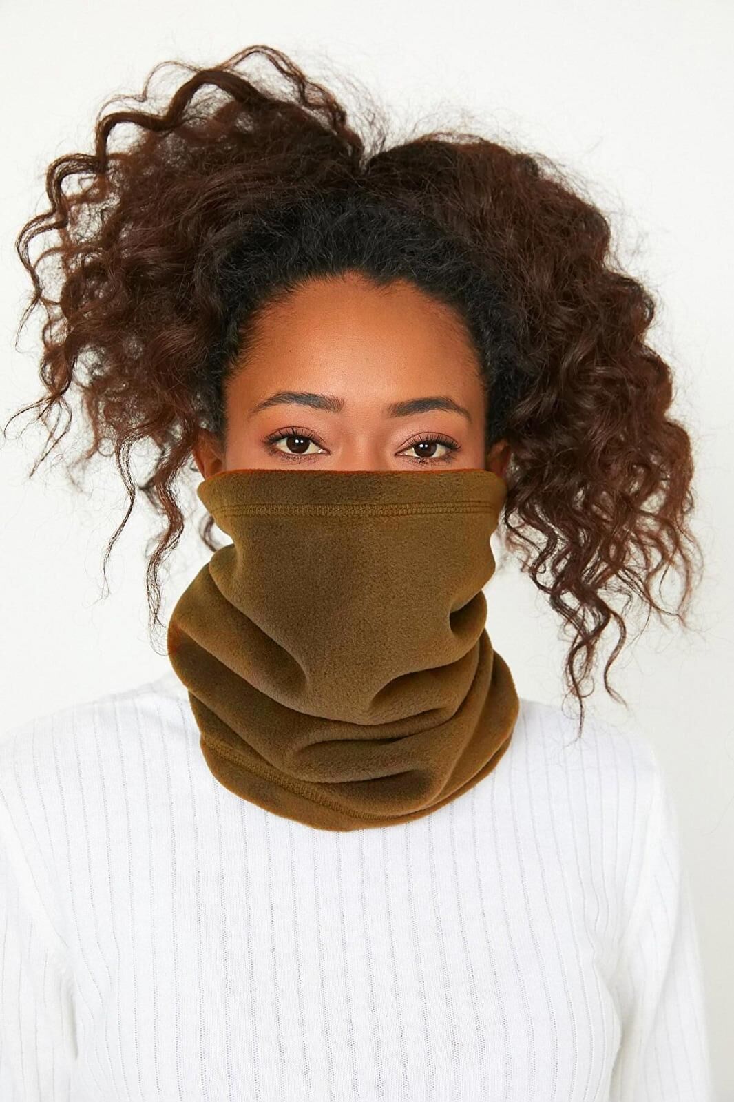 North Trace Chester Kadın Polar Boyunluk KAHVE