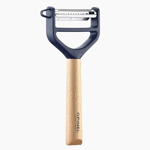 Opinel T-Duo Ahşap Saplı Meyve-Sebze Soyacağı LACİVERT