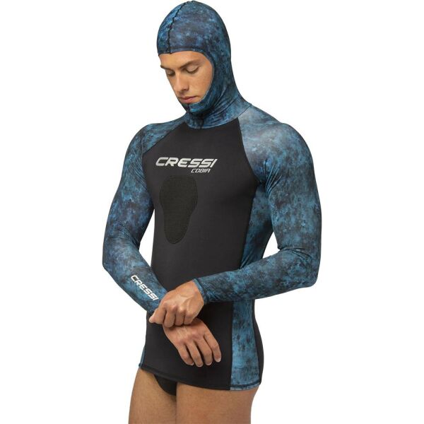 Cressi Cobia Rashguard Shirt BLUE CAMO - S