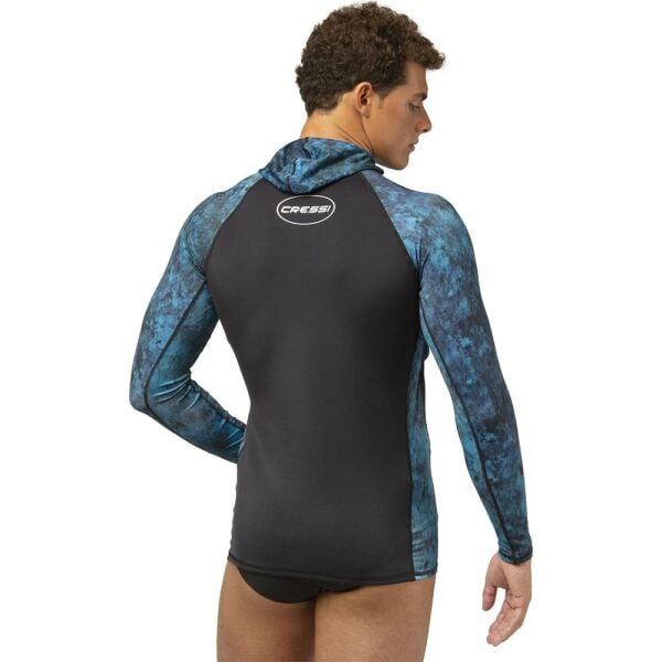 Cressi Cobia Rashguard Shirt BLUE CAMO - S