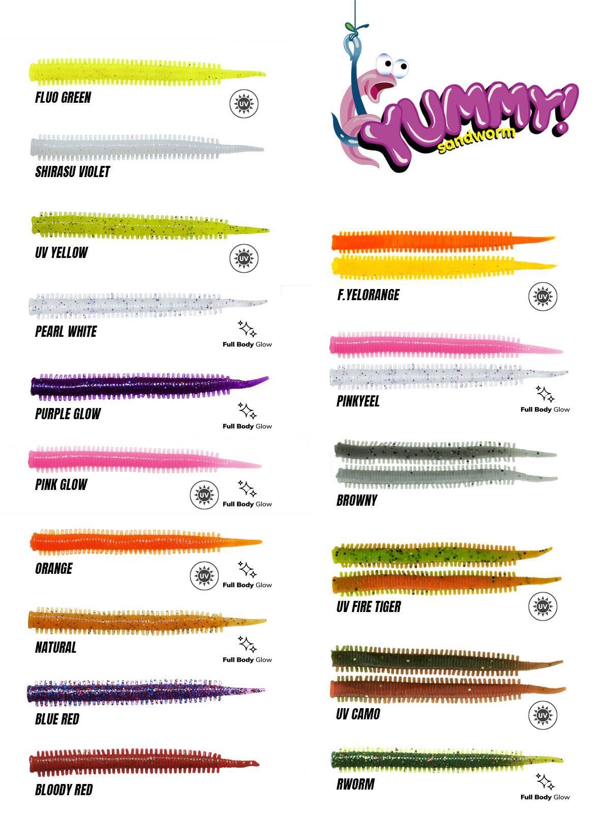Fujin Yummy Sandworm 7Cm Silikon Yem