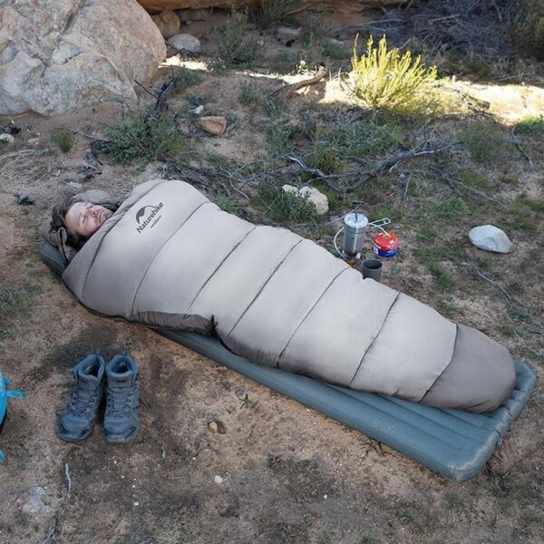Naturehike Penguin Pamuklu Uyku Tulumu Broad Cold Brown - P300