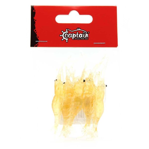 Captain Soft Shrimp 6,5cm 1,3gr Silikon Karides Yem Brown Glitter