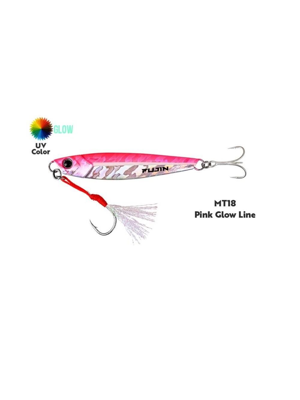 Fujin Jig-X Jigging Jig Yem Pink Glow Line - 20 Gr
