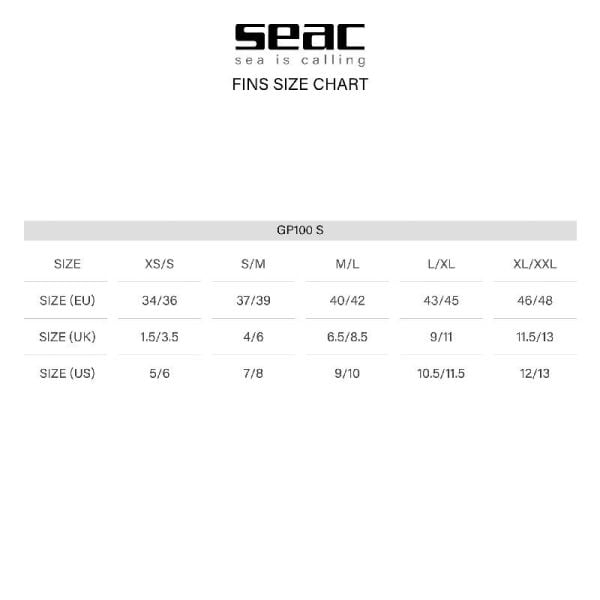 Seac Sub GP100 Palet (Kırmızı) Large - Extra Large