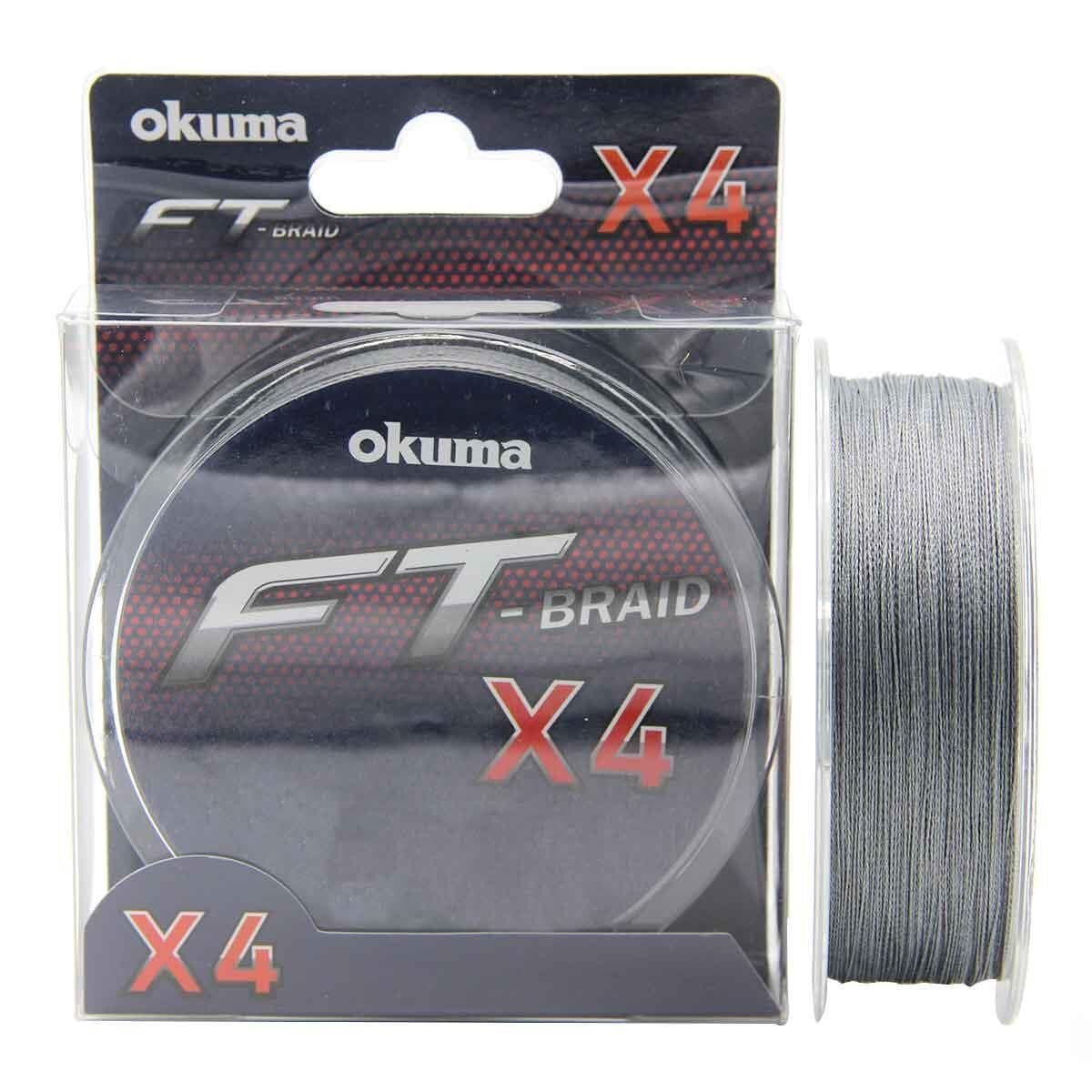 Okuma FT-x4 Braided Line Grey Örgü İp Olta Misinası 300mt Grey - 0,285 mm