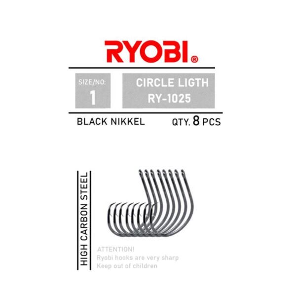 Ryobi Circle Light RY-1025 Black Nickel Olta İğnesi Black Nickel - NO:2