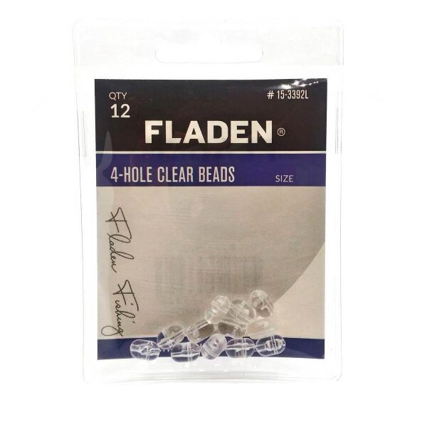Fladen 4 Yönlü Şeffaf Boncuk 12Li S