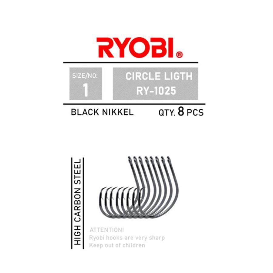 Ryobi Circle Light RY-1025 Black Nickel Olta İğnesi Black Nickel - NO:1/0