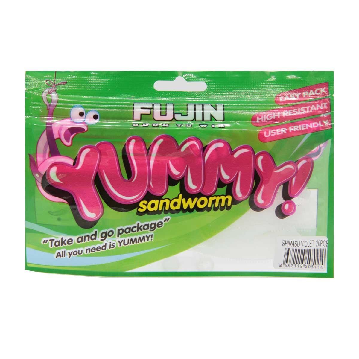 Fujin Yummy Sandworm 7Cm Silikon Yem Shirasu Violet