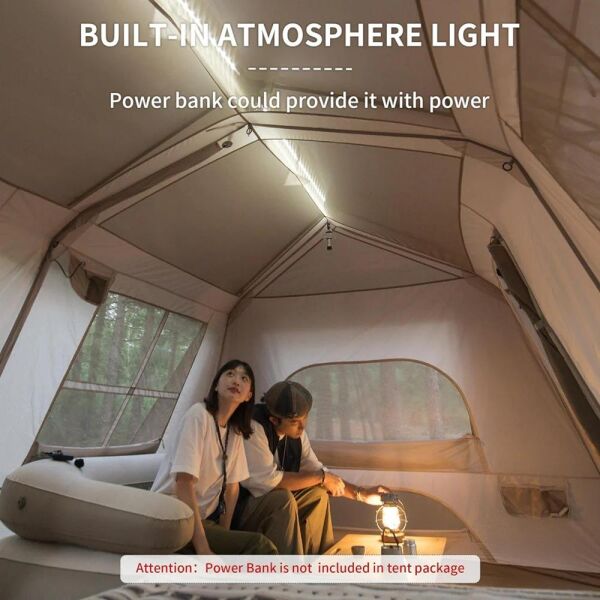 Naturehike Glamping Village 13 Otomatik Kurulum Çadır BROWN