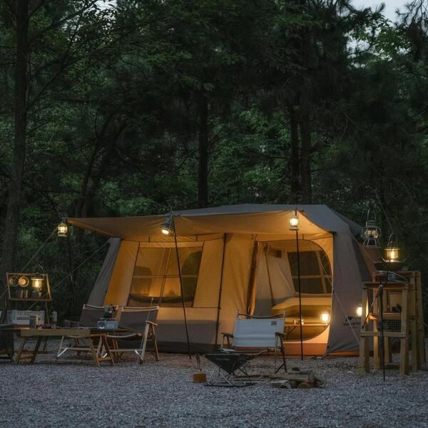 Naturehike Glamping Village 13 Otomatik Kurulum Çadır BROWN