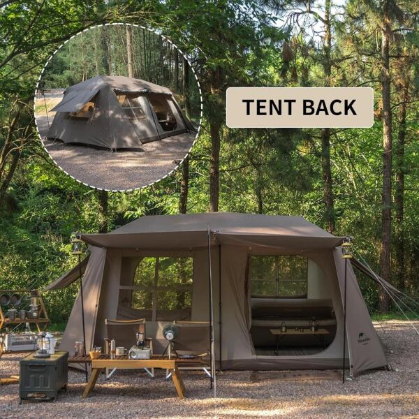 Naturehike Glamping Village 13 Otomatik Kurulum Çadır BROWN