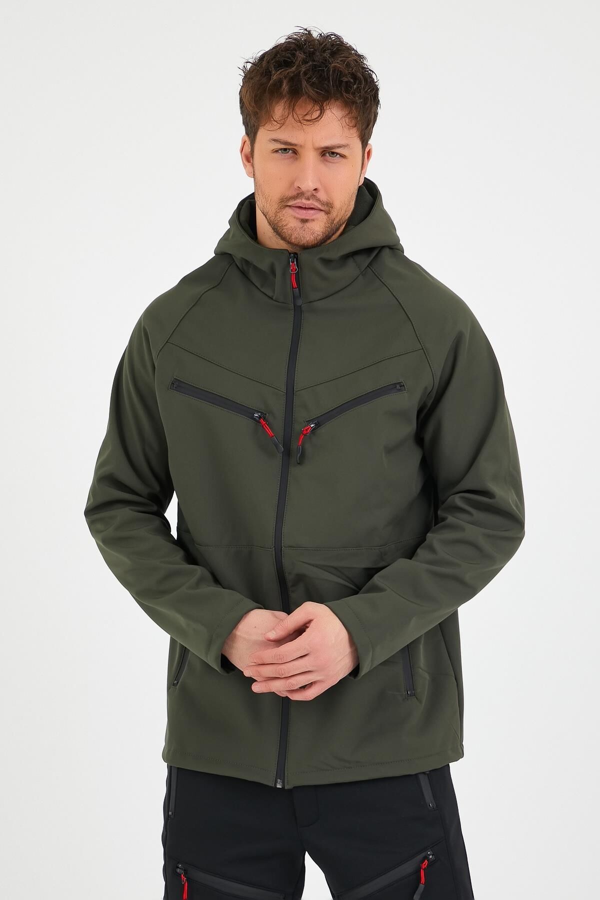North Trace Abrigo Erkek Softshell Mont HAKİ - S