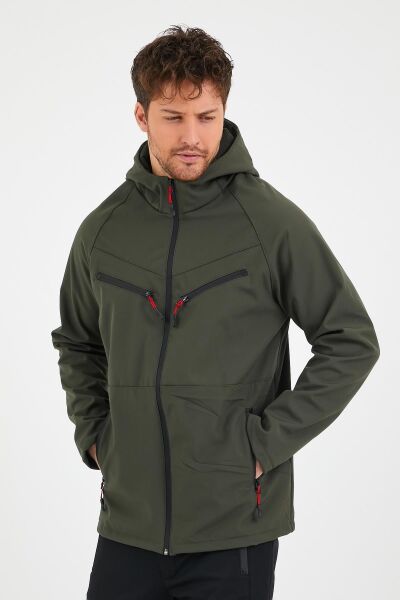 North Trace Abrigo Erkek Softshell Mont HAKİ - S