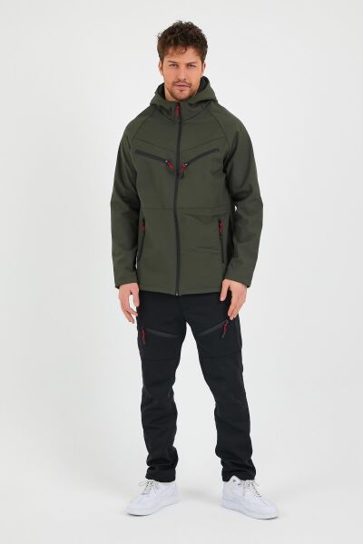 North Trace Abrigo Erkek Softshell Mont HAKİ - S
