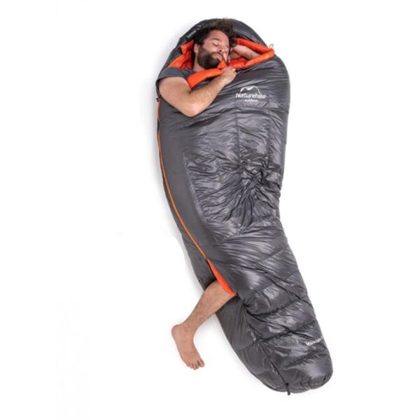 Naturehike ULG-400G Mumya Kaz Tüyü Uyku Tulumu -14°C GRİ