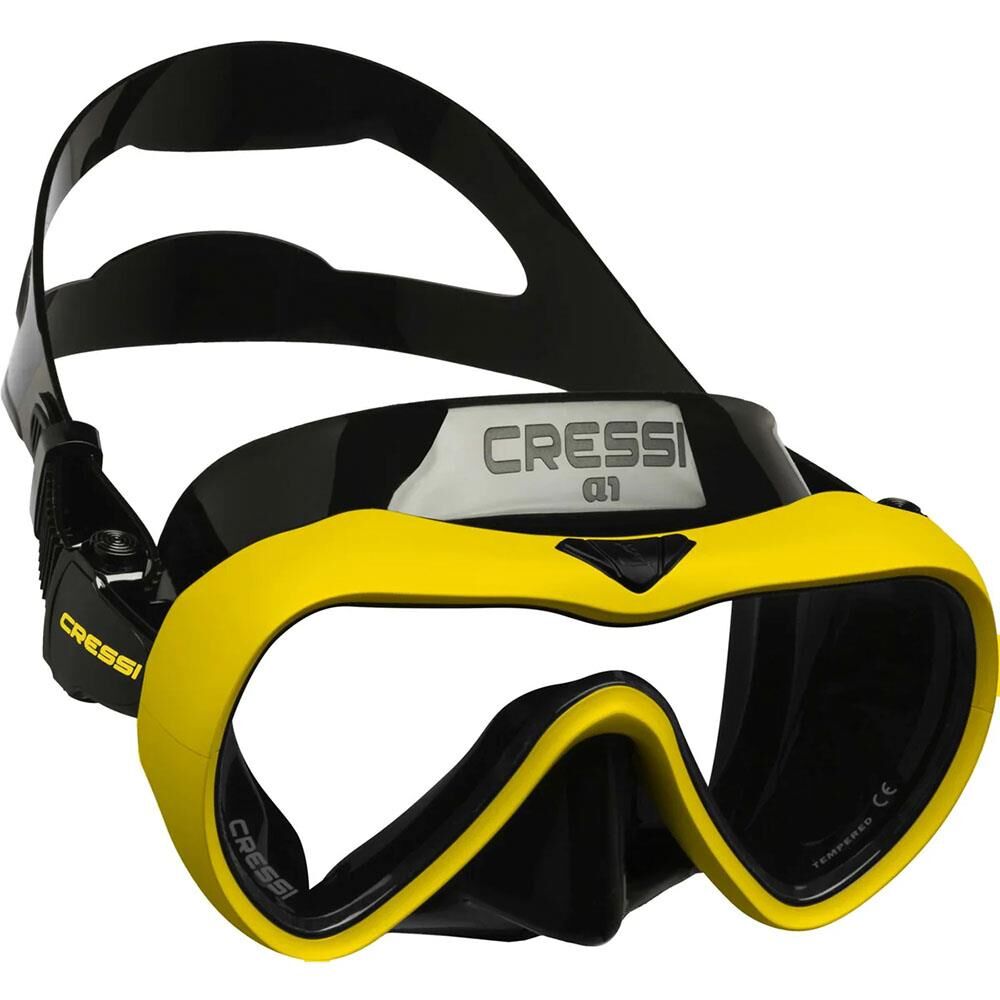 Cressi A1 Dalış Maskesi BLACK/YELLOW