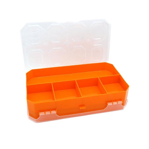 Süper Bag 10 Alfa Çift Yönlü Organizer Balıkçı Malzeme Kutusu TURUNCU
