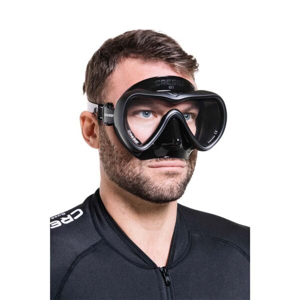 Cressi A1 Dalış Maskesi BLACK/GRAPHITE