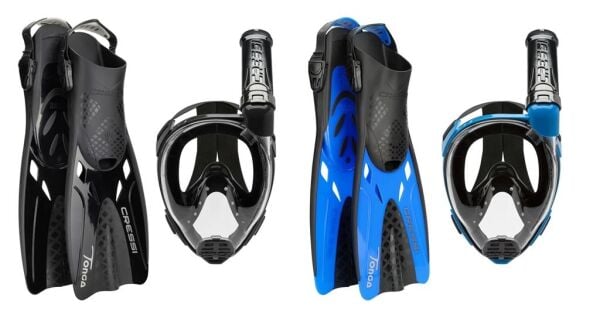 Cressi Baron + Tonga Maske Şnorkel Seti