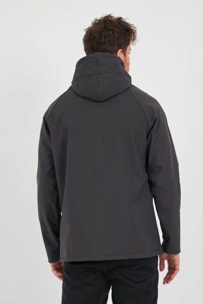 North Trace Abrigo Erkek Softshell Mont Füme - 2XL