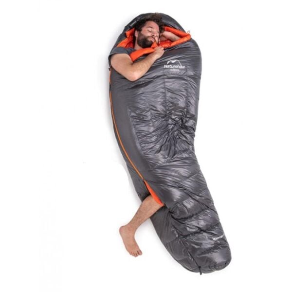Naturehike ULG-1000G Mumya Kaz Tüyü Uyku Tulumu -32°C GRİ