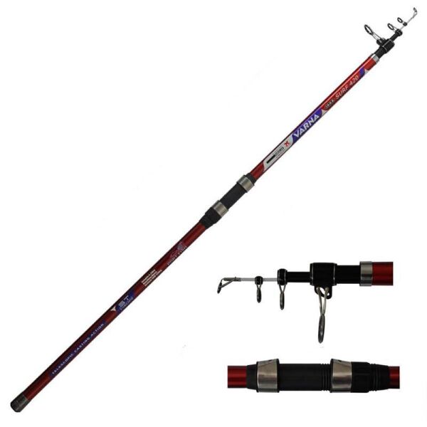 PortFish Varna 420Cm 100-200Gr 4P Teleskopik SurfCasting Olta Kamışı