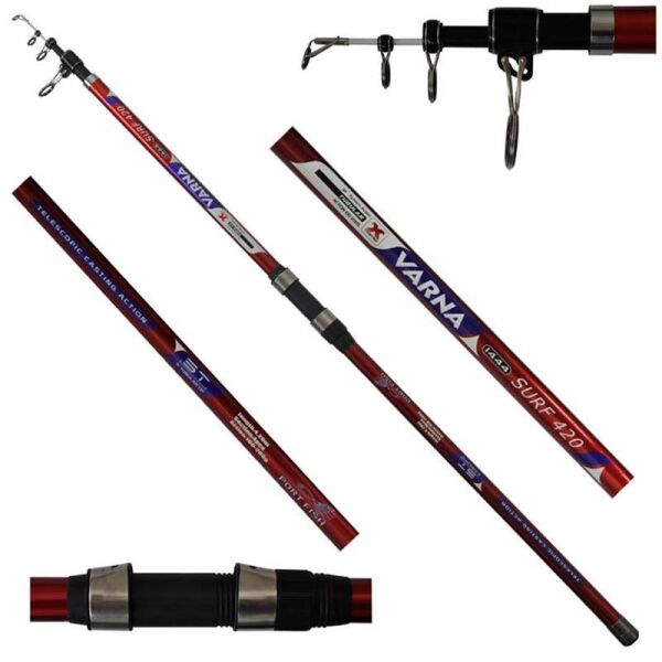 PortFish Varna 420Cm 100-200Gr 4P Teleskopik SurfCasting Olta Kamışı