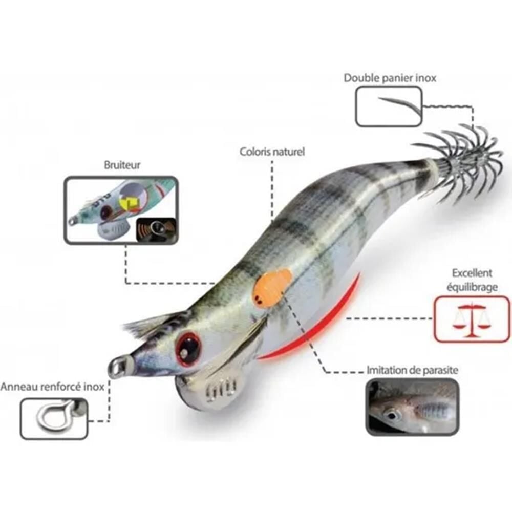 DTD Real Fish Oita 3.0 Egi Tip Run Glow 96 mm 14.4 gr Kalamar Zokası SMELT