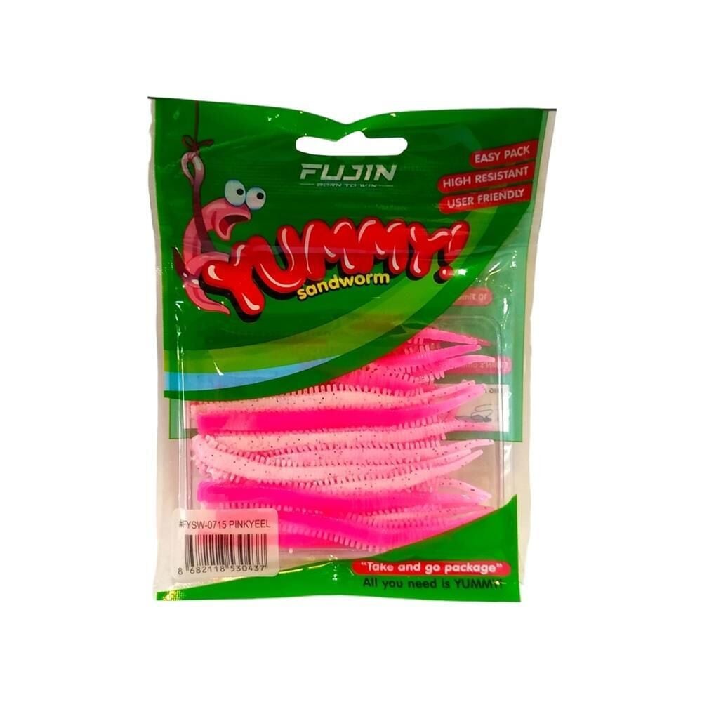 Fujin Yummy Sandworm 7Cm Silikon Yem Pinkyeel
