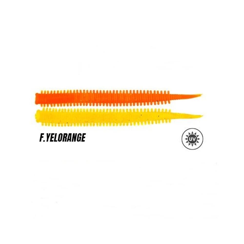 Fujin Yummy Sandworm 7Cm Silikon Yem Fluorecent Yelorange