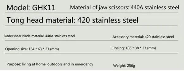 Grand Harvest GHK11-H Active Multi Tool