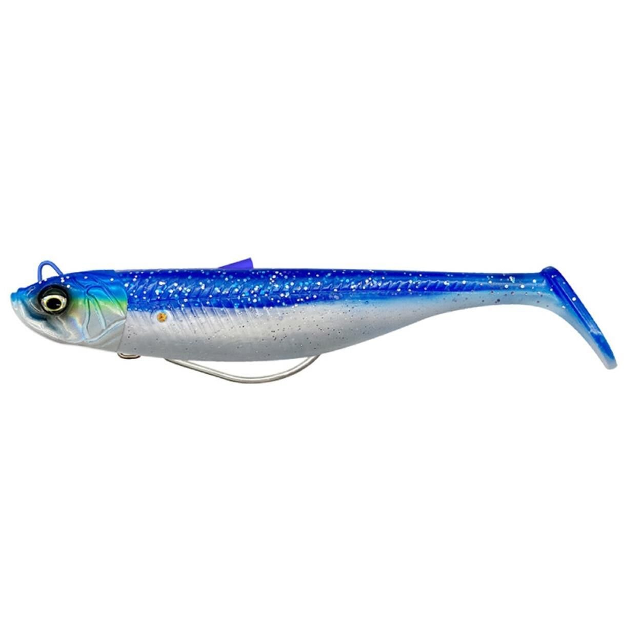 Savage Gear Savage Minnow Weedless 10 cm 16 gr 2+1 Silikon Yem Blue Pearl Silver