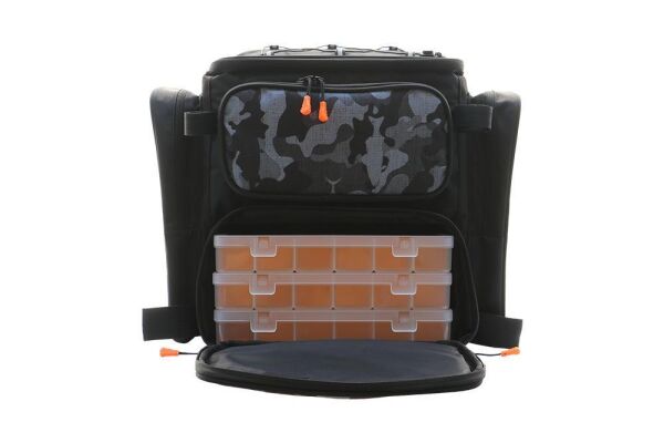 Fujin Black Camo Back Pack - Balıkçı Sırt Çantası