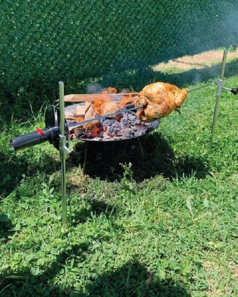 Nurgaz Tavuk Çevirme Aparatı Şarjlı